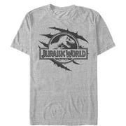 Men's Jurassic World: Fallen Kingdom Logo Scales Slash Graphic Tee Athletic Heather 5X Large